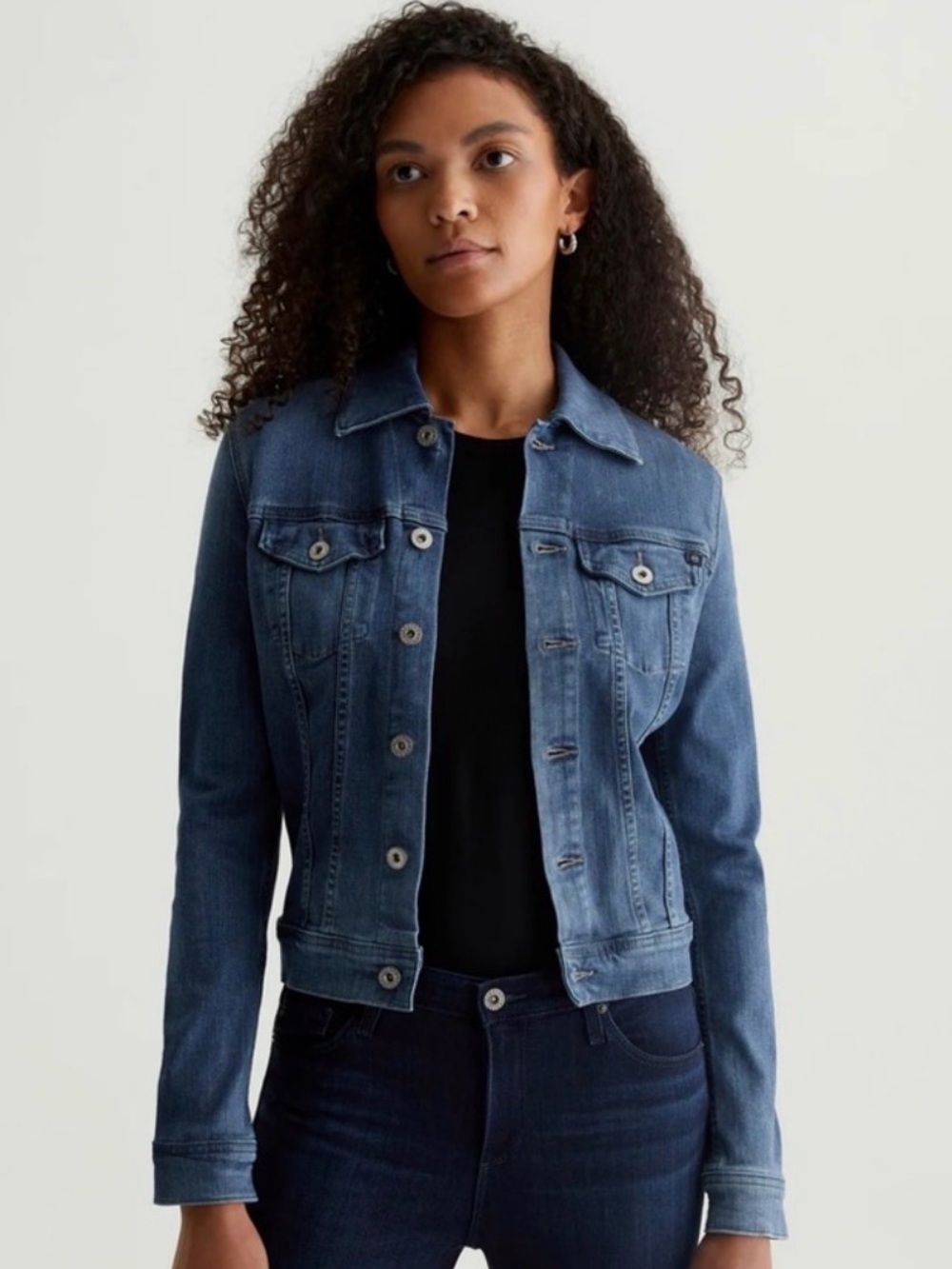 AG Adriano Goldschmied Light Blue Denim Jacket